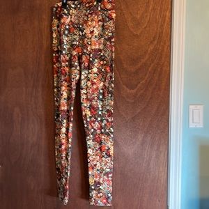 Lularoe leggings. Orange/fall colors.  So soft. EUC. OS.